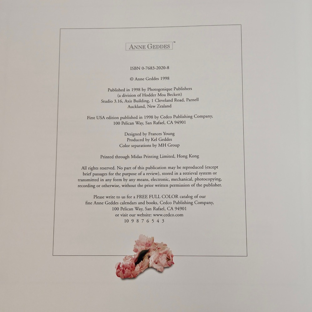Anne Geddes Little Thoughts with Love Baby Angel Photography Book Hardcover 1998 - Picture 6 of 12